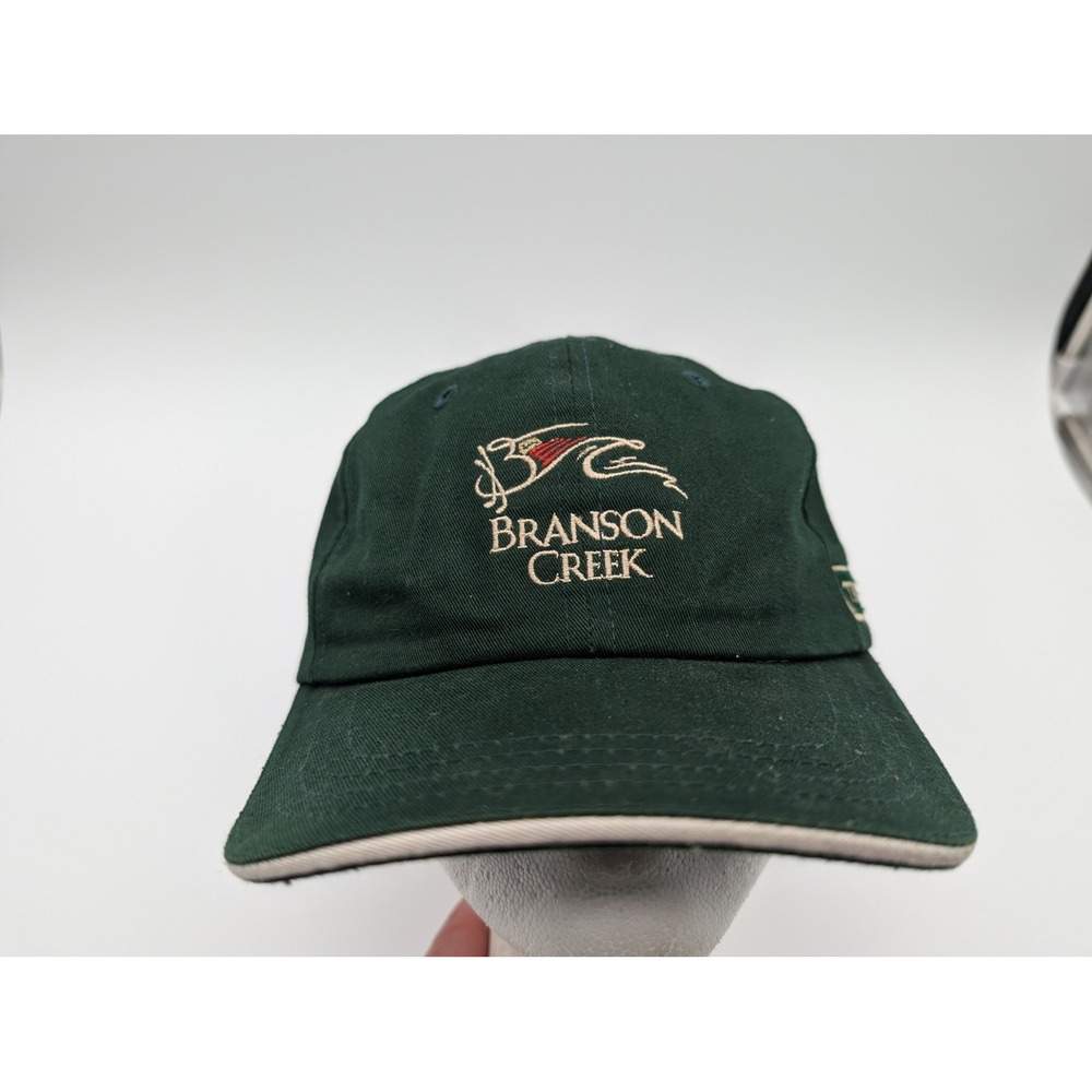Branson Creek Troon Golf Hat Tom Fazio Signature Texace Green Adjustable Cap